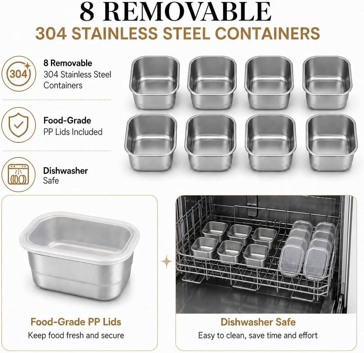 Airtight Pop Food Storage Container with Lid & 130ml Scoop, 4L/4.2qt BPA-Free Cereal, Rice, Flour, Pasta & Snack Container, Stackable & Durable,Kitchen Pantry Organizer