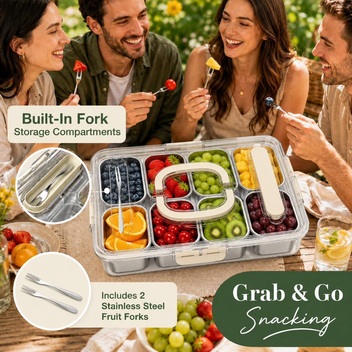 Airtight Pop Food Storage Container with Lid & 130ml Scoop, 4L/4.2qt BPA-Free Cereal, Rice, Flour, Pasta & Snack Container, Stackable & Durable,Kitchen Pantry Organizer