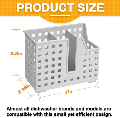 Dishwasher Basket, Dishwasher Basket for Small ltems, Chopstick & Straw, Universal Utensil Chopstick Holder for Washing, Drying & Storing