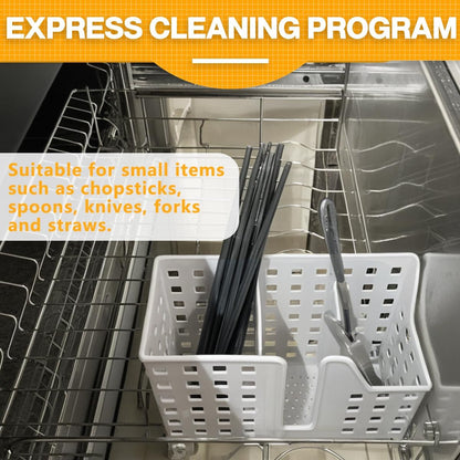 Dishwasher Basket, Dishwasher Basket for Small ltems, Chopstick & Straw, Universal Utensil Chopstick Holder for Washing, Drying & Storing