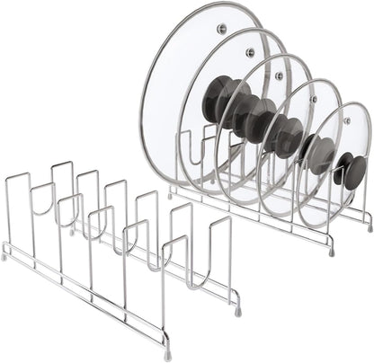 2 pieces，Kitchen Cabinet Organizer Rack for Cutting Boards, Bakeware, and Pan Storage, Stainless Steel