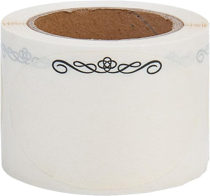120 Stickers Dissolvable Food Labels for Containers 1 1/2" x 2 1/2" Canning Labels for Jars (Roll of 120) (1 Rolls)