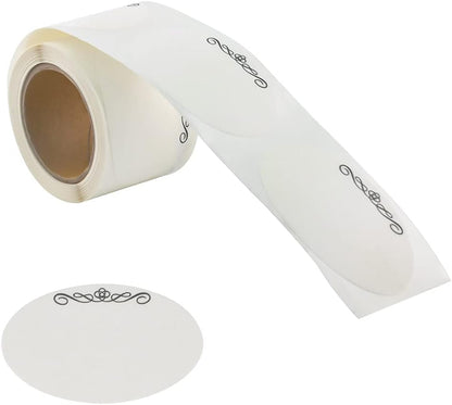 120 Stickers Dissolvable Food Labels for Containers 1 1/2" x 2 1/2" Canning Labels for Jars (Roll of 120) (1 Rolls)