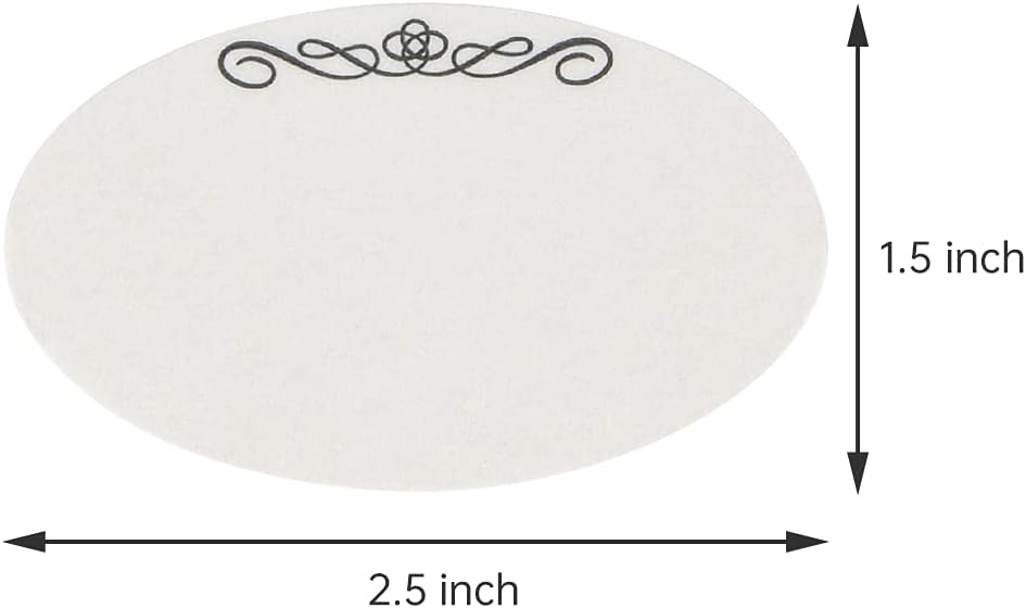 120 Stickers Dissolvable Food Labels for Containers 1 1/2" x 2 1/2" Canning Labels for Jars (Roll of 120) (1 Rolls)