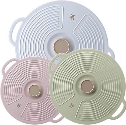 Silicone Lids for Bowl 8 Pack, Microwave Splatter Cover with 6 Sizes Reusable Heat Resistant Lids Fits Cups, Bowls, Plates, Pots, Pans, Skillets, Stove Top, Oven, Fridge Dishwasher Safe