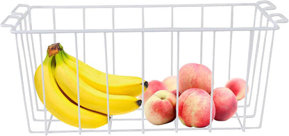 Chest Freezer Organizer Baskets - 16.5" Deep Freezer Bins for Frozen Meats and Food - 2 Pack
