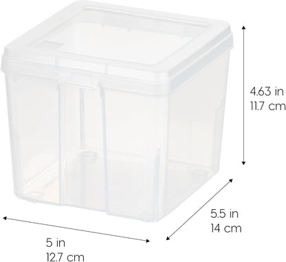 Food Storage Containers Set, 8 Pack Combo Set, Food Grade Plastic | BPA-Free, Clear View, Flip Top Lid, Stackable, For Snacks, Cereal, Pasta, Flour, Sugar