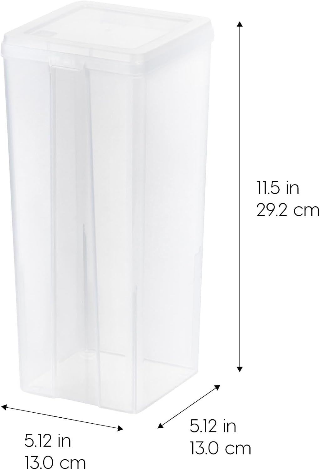 Food Storage Containers Set, 8 Pack Combo Set, Food Grade Plastic | BPA-Free, Clear View, Flip Top Lid, Stackable, For Snacks, Cereal, Pasta, Flour, Sugar