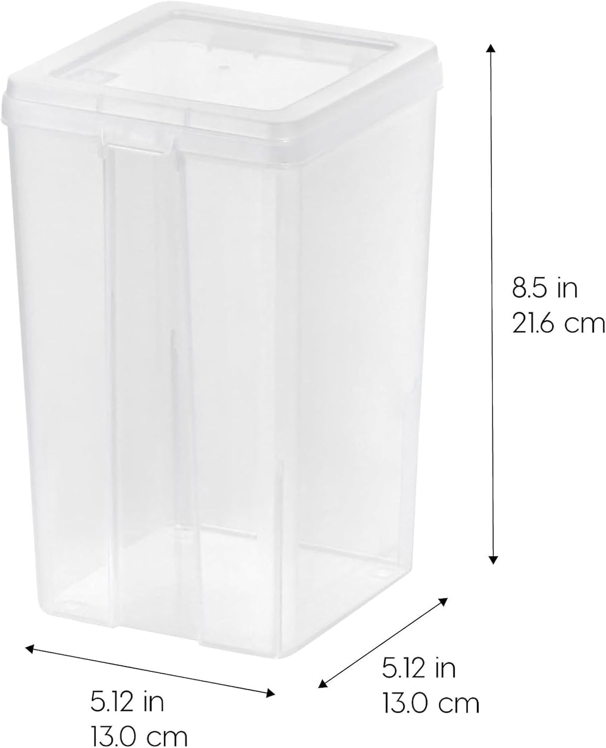 Food Storage Containers Set, 8 Pack Combo Set, Food Grade Plastic | BPA-Free, Clear View, Flip Top Lid, Stackable, For Snacks, Cereal, Pasta, Flour, Sugar