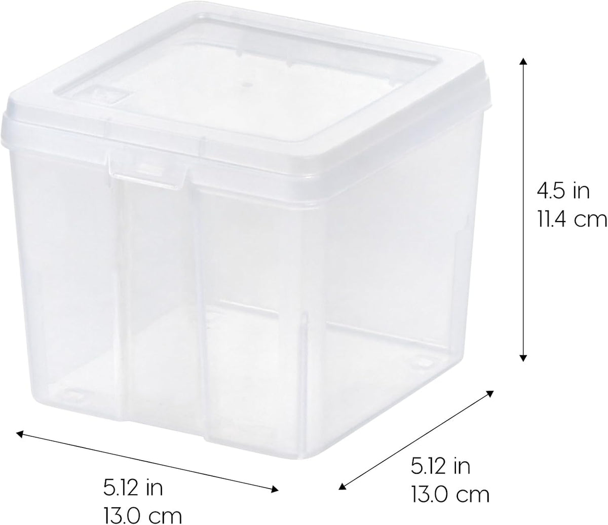 Food Storage Containers Set, 8 Pack Combo Set, Food Grade Plastic | BPA-Free, Clear View, Flip Top Lid, Stackable, For Snacks, Cereal, Pasta, Flour, Sugar