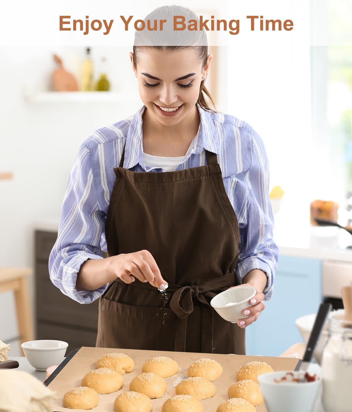 Unbleached Parchment Paper Baking Sheets, 9x13IN Precut Non-Stick Quarter Sheet Liners for Baking, Grilling, Air Fryer, Steaming-70 Sheets Heavy Duty Parchment Sheets for Bread,Cake, Cookies