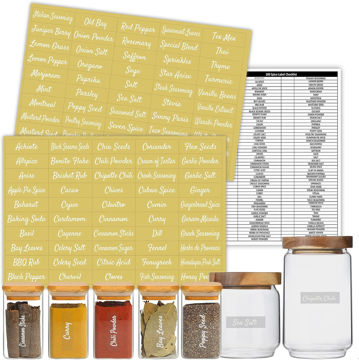 Fridge Labels for Food Storage Containers, Preprinted White Script Clear Stickers for Easy Organization in Fridge, Freezer and Pantry Water& Oil Resistant