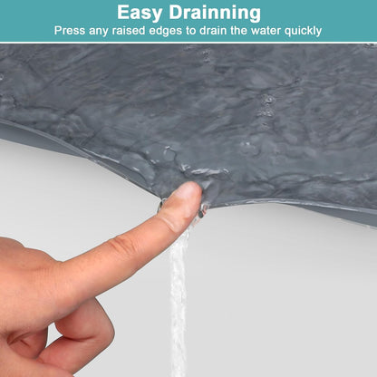 Under Sink Mats for Kitchen Waterproof 34" x 22", Silicone Under Kitchen Sink Mats and Protectors for 36" Cabinet, Under Sink Tray Organizer, Shelf Liners Cabinet Liner for Kitchen and Bathroom, Gray