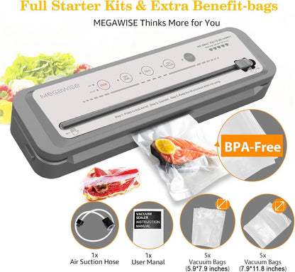 Vacuum Sealer Machine | 80kPa Suction Power | Vac Seal Machine