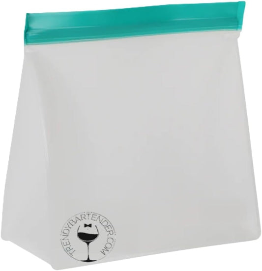 Ice Storage Bag PEVA Sealable Bag Designed for Clear Ice Cubes and Spheres Fresh Shut PEVA Bags