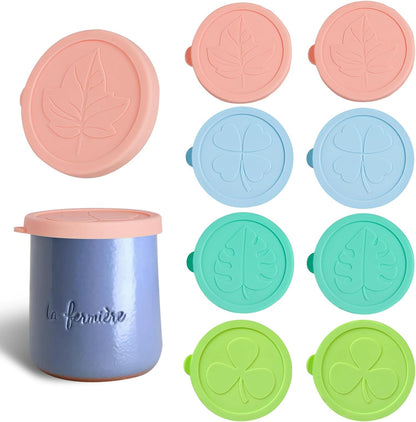 Silicone Stretch Lids 10 Pack for Regular and Wide Mouth Mason Jar, Reusable Silicone Stretch Lids(Stretched to 3.5 inch), Sealed Durable Food Storage Covers Suit for Jar, Cans, Pot