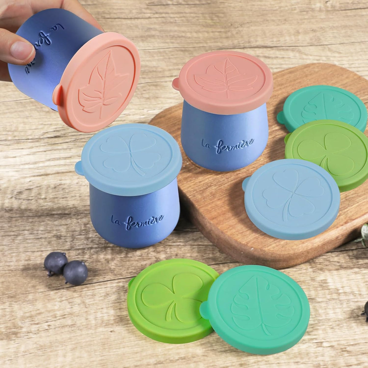 Silicone Stretch Lids 10 Pack for Regular and Wide Mouth Mason Jar, Reusable Silicone Stretch Lids(Stretched to 3.5 inch), Sealed Durable Food Storage Covers Suit for Jar, Cans, Pot