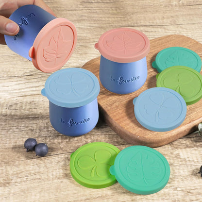 Silicone Stretch Lids 10 Pack for Regular and Wide Mouth Mason Jar, Reusable Silicone Stretch Lids(Stretched to 3.5 inch), Sealed Durable Food Storage Covers Suit for Jar, Cans, Pot