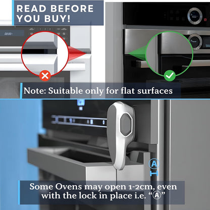 Oven Lock - Child Safety Door Lock, Appliance Baby Proofing