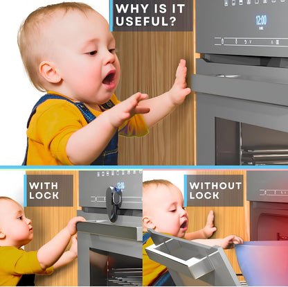 Oven Lock - Child Safety Door Lock, Appliance Baby Proofing