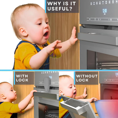 Oven Lock - Child Safety Door Lock, Appliance Baby Proofing