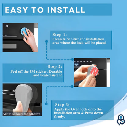 Oven Lock - Child Safety Door Lock, Appliance Baby Proofing