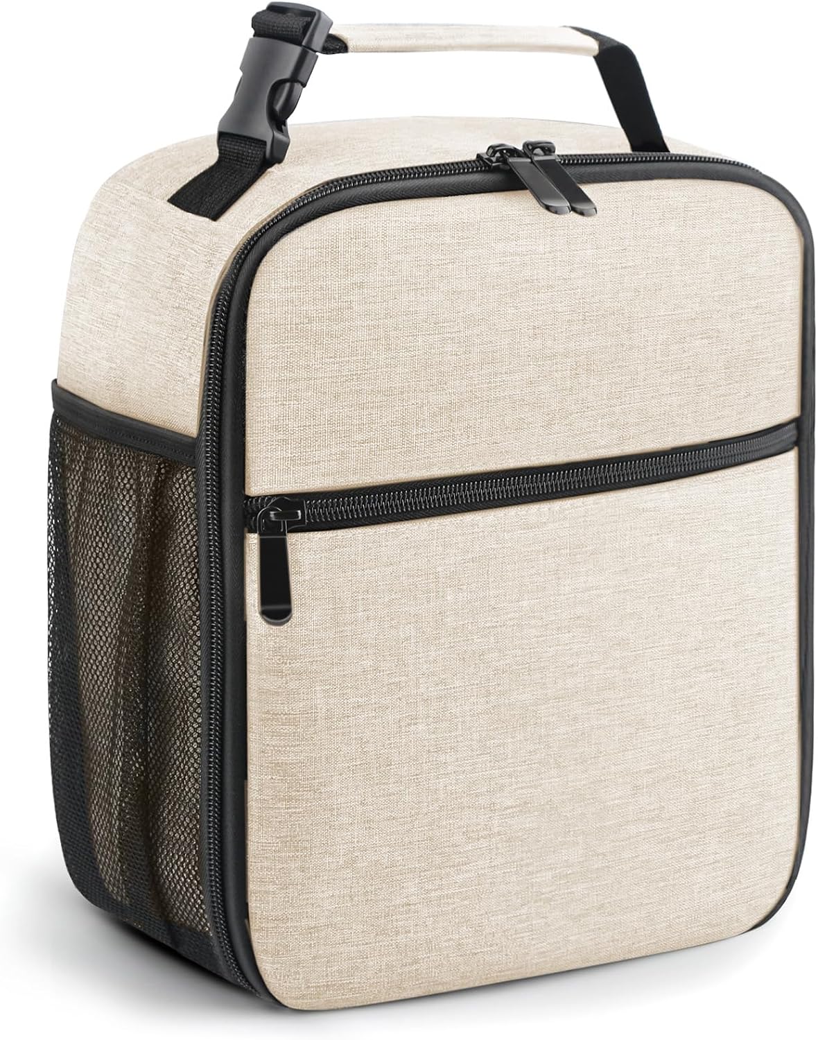 Lunch Bag for Men/Women, Reusable Lunchbox for Adult, Small Insulated Lunch box, Lunch Tote Bag for Office, Work, Picnic - Grey