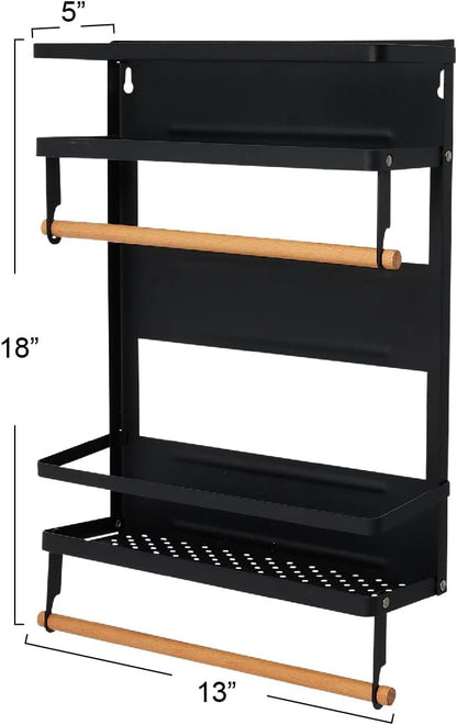 Metal Magnetic Spice Organizer, White