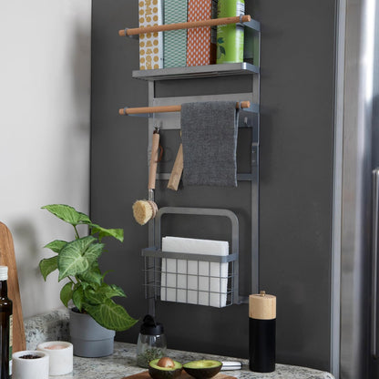 Metal Magnetic Spice Organizer, White