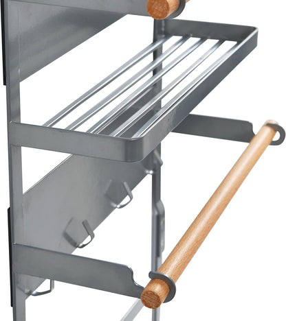 Metal Magnetic Spice Organizer, White