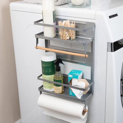 Metal Magnetic Spice Organizer, White