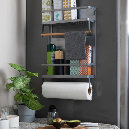 Metal Magnetic Spice Organizer, White