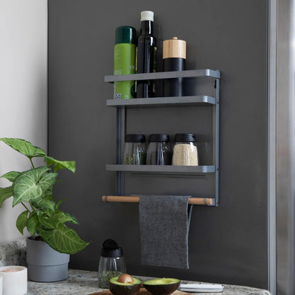 Metal Magnetic Spice Organizer, White