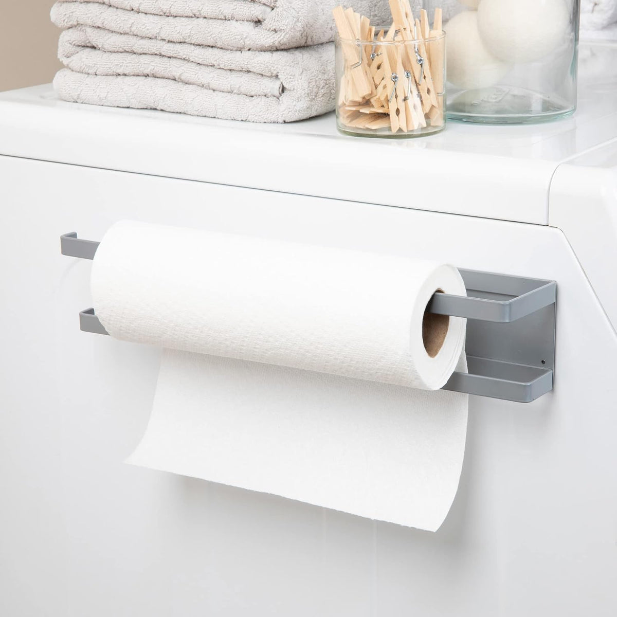 Metal Magnetic Spice Organizer, White