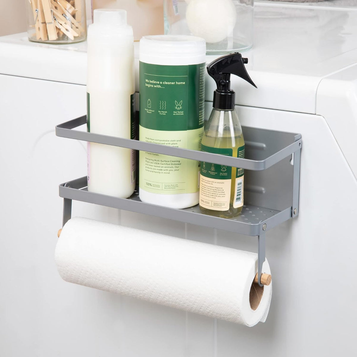 Metal Magnetic Spice Organizer, White