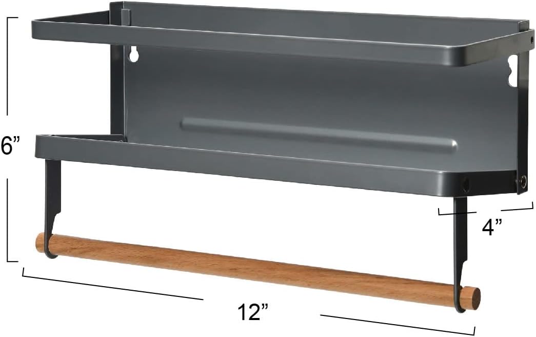 Metal Magnetic Spice Organizer, White