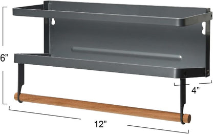 Metal Magnetic Spice Organizer, White