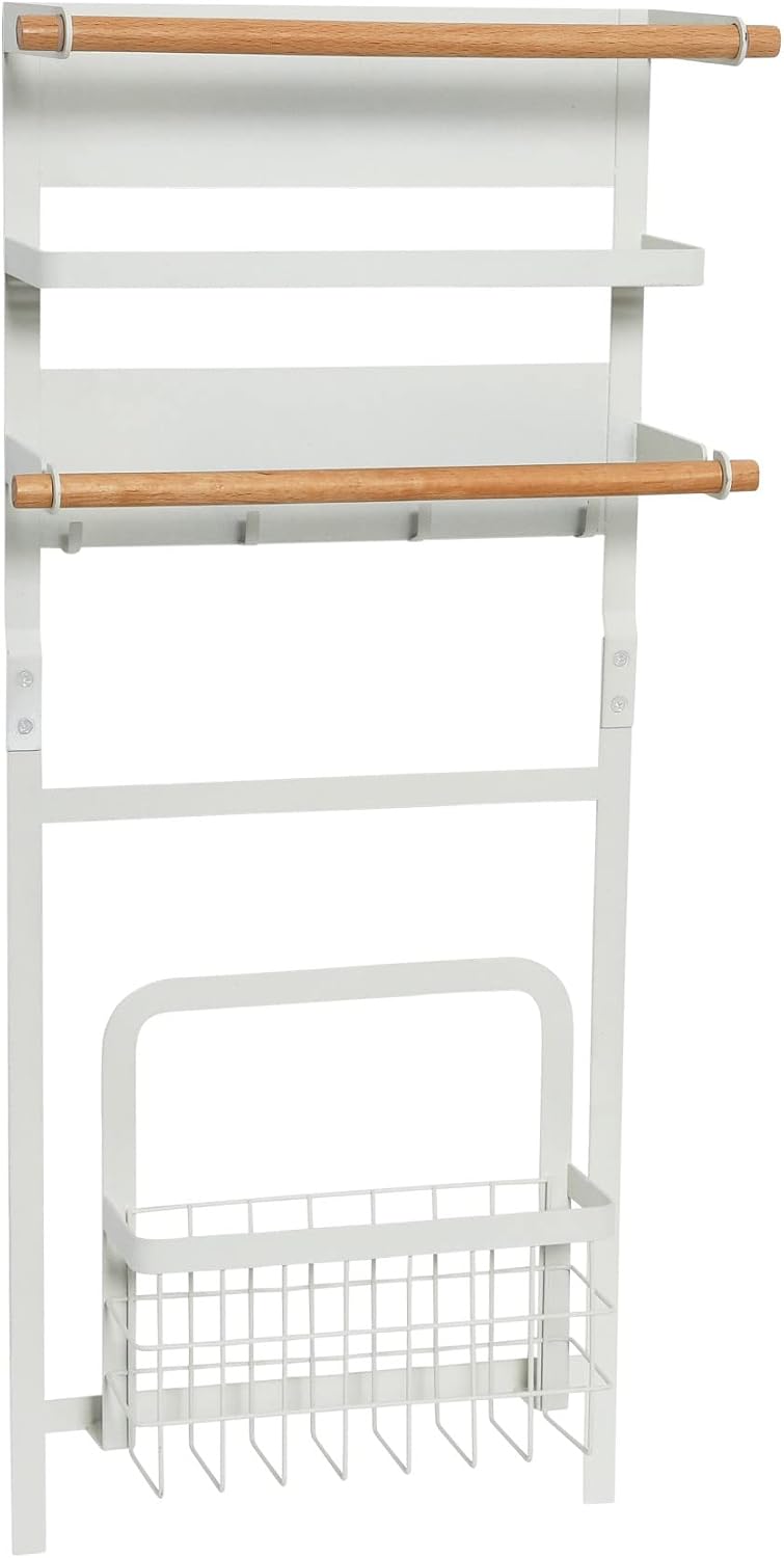 Metal Magnetic Spice Organizer, White