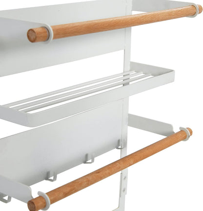 Metal Magnetic Spice Organizer, White