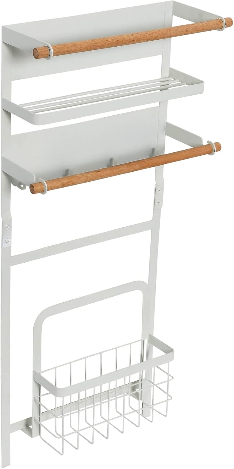 Metal Magnetic Spice Organizer, White