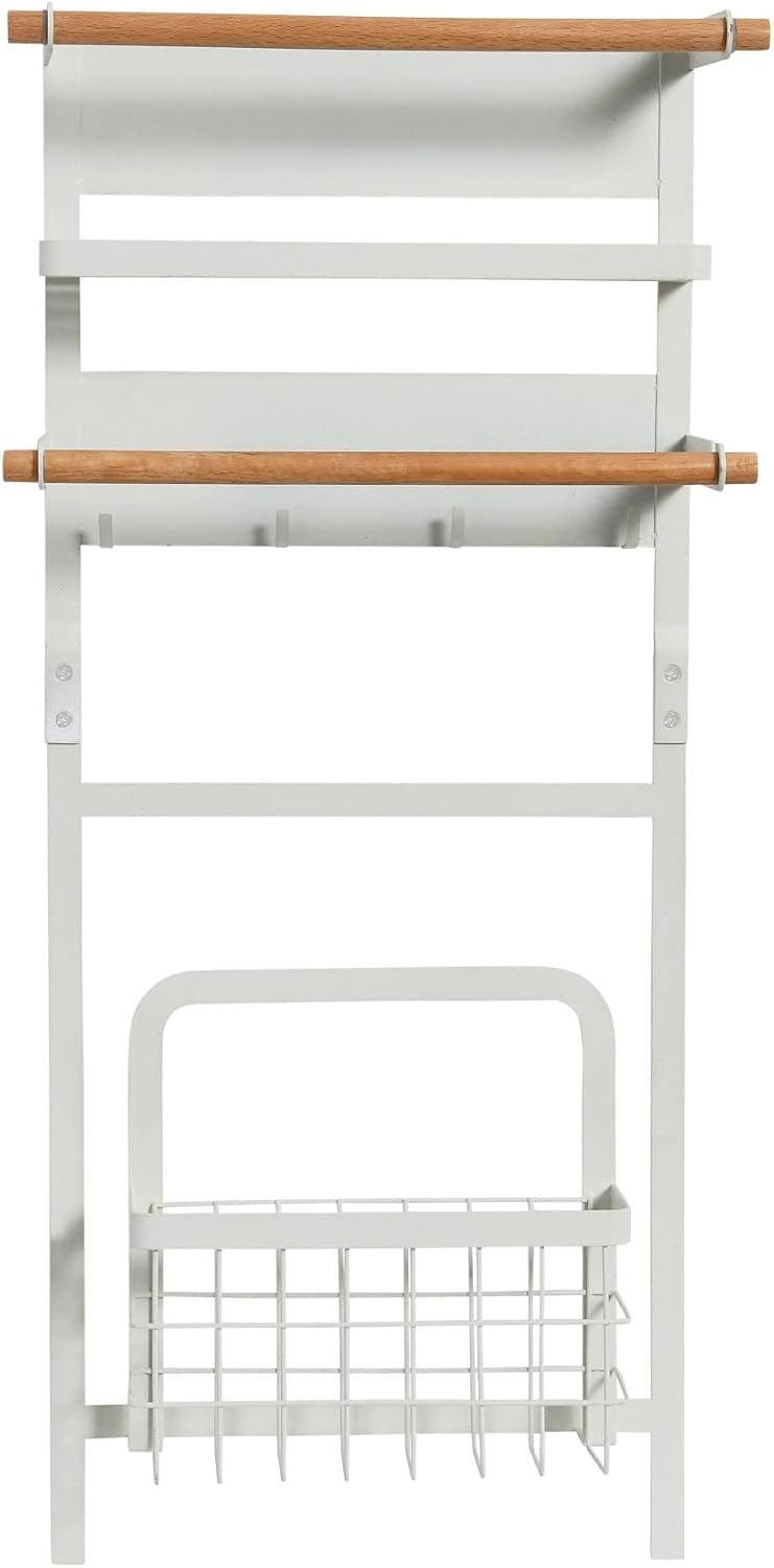 Metal Magnetic Spice Organizer, White
