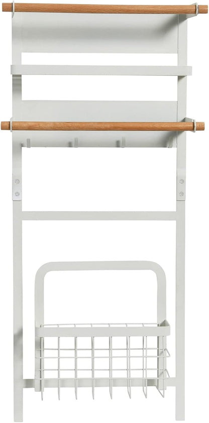 Metal Magnetic Spice Organizer, White