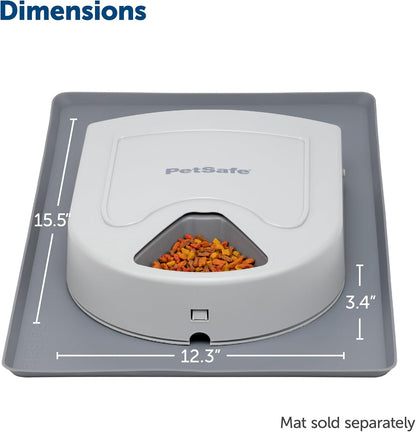 Automatic Dog Feeder, 5 Meals, 40 oz Capacity, Plastic, for Dry Food, Multiple Pets