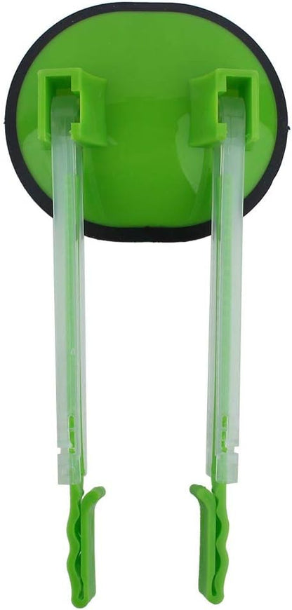 Adjustable Baggy Rack Stand for Food Prep/Ziplock Bag, Food Storage Bags Racks Holder Hand Free Storage Bag Clip for Food Prep Bag Plastic Freezer Bags Kitchen Gadget(Green)