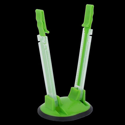 Adjustable Baggy Rack Stand for Food Prep/Ziplock Bag, Food Storage Bags Racks Holder Hand Free Storage Bag Clip for Food Prep Bag Plastic Freezer Bags Kitchen Gadget(Green)