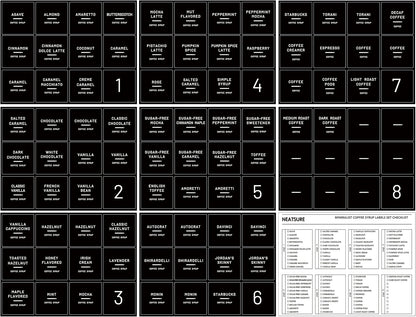 284 Pantry Labels with 112 Expiration Date Labels for Food Containers, Preprinted Stickers Booklet for Storage Bins, Minimalist Kitchen Labels for Organizing