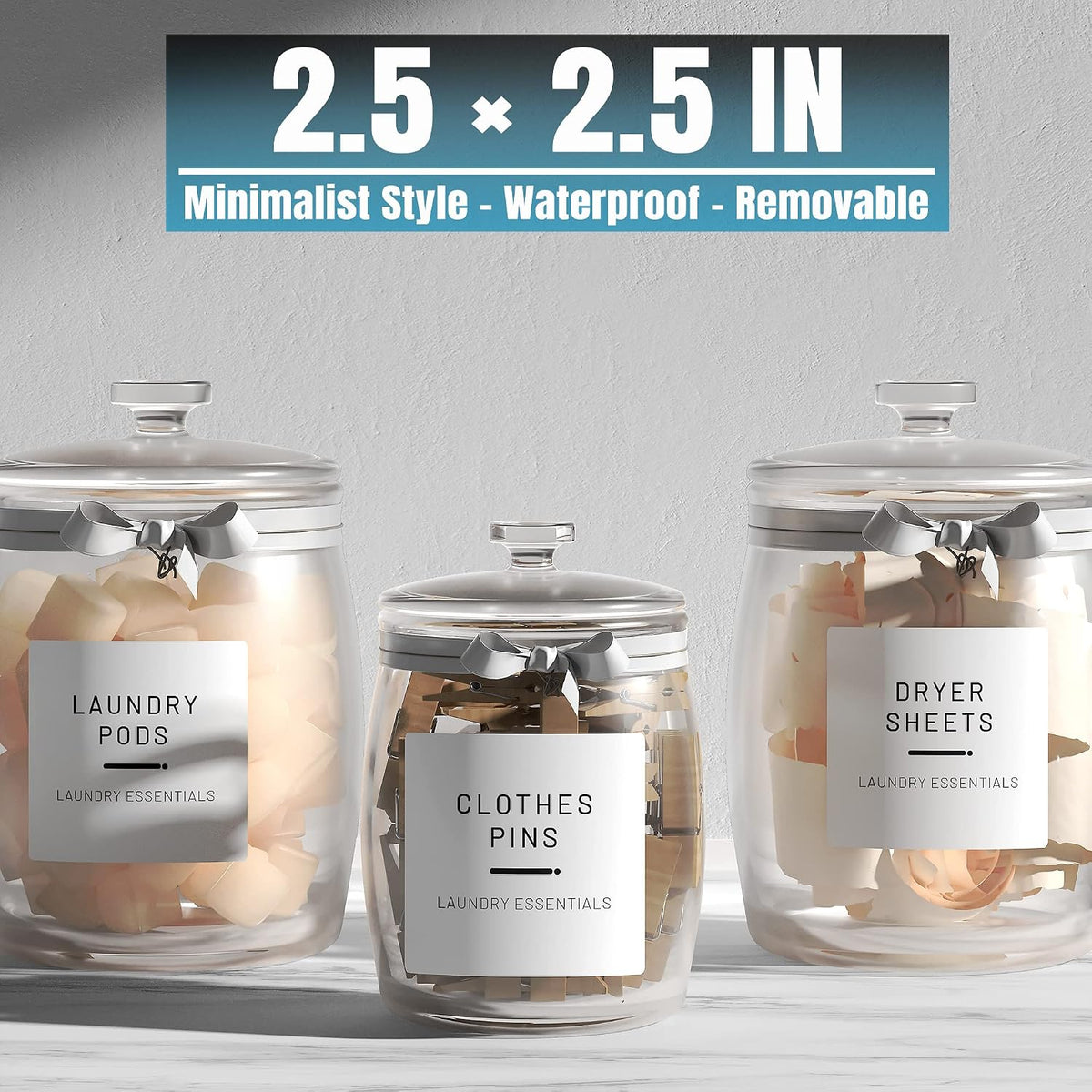 284 Pantry Labels with 112 Expiration Date Labels for Food Containers, Preprinted Stickers Booklet for Storage Bins, Minimalist Kitchen Labels for Organizing
