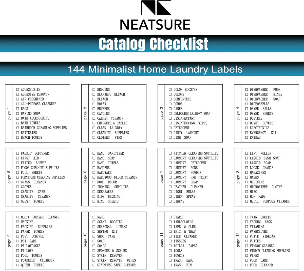 284 Pantry Labels with 112 Expiration Date Labels for Food Containers, Preprinted Stickers Booklet for Storage Bins, Minimalist Kitchen Labels for Organizing