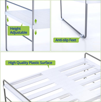 Kitchen Cabinet Organizer, Expandable Kitchen Aluminum Foil and Plastic Wrap Organizers, Sandwich Storage Bags organizer, bottle storage bag under sink organizer for Pantry Organization