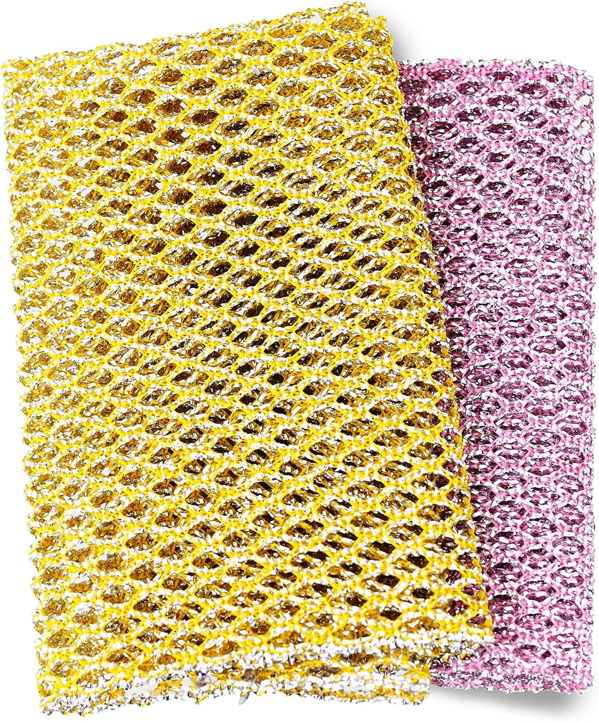 Non-Scratch Dish Scrubbers — Outlasts 7+ Sponges, Stays Odor-Free | Replace Smelly Kitchen Sponges | Non-Absorbent Mesh | Safe on Non-Stick, Cast Iron, Glass | Made in Korea Since 2012